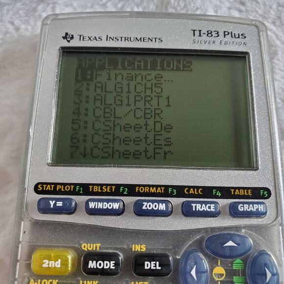 TI 83 Plus Silver Edition Texas Instruments Graphing Calculator - Picture 6 of 9